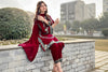 sequence embroidered stitched suit for women