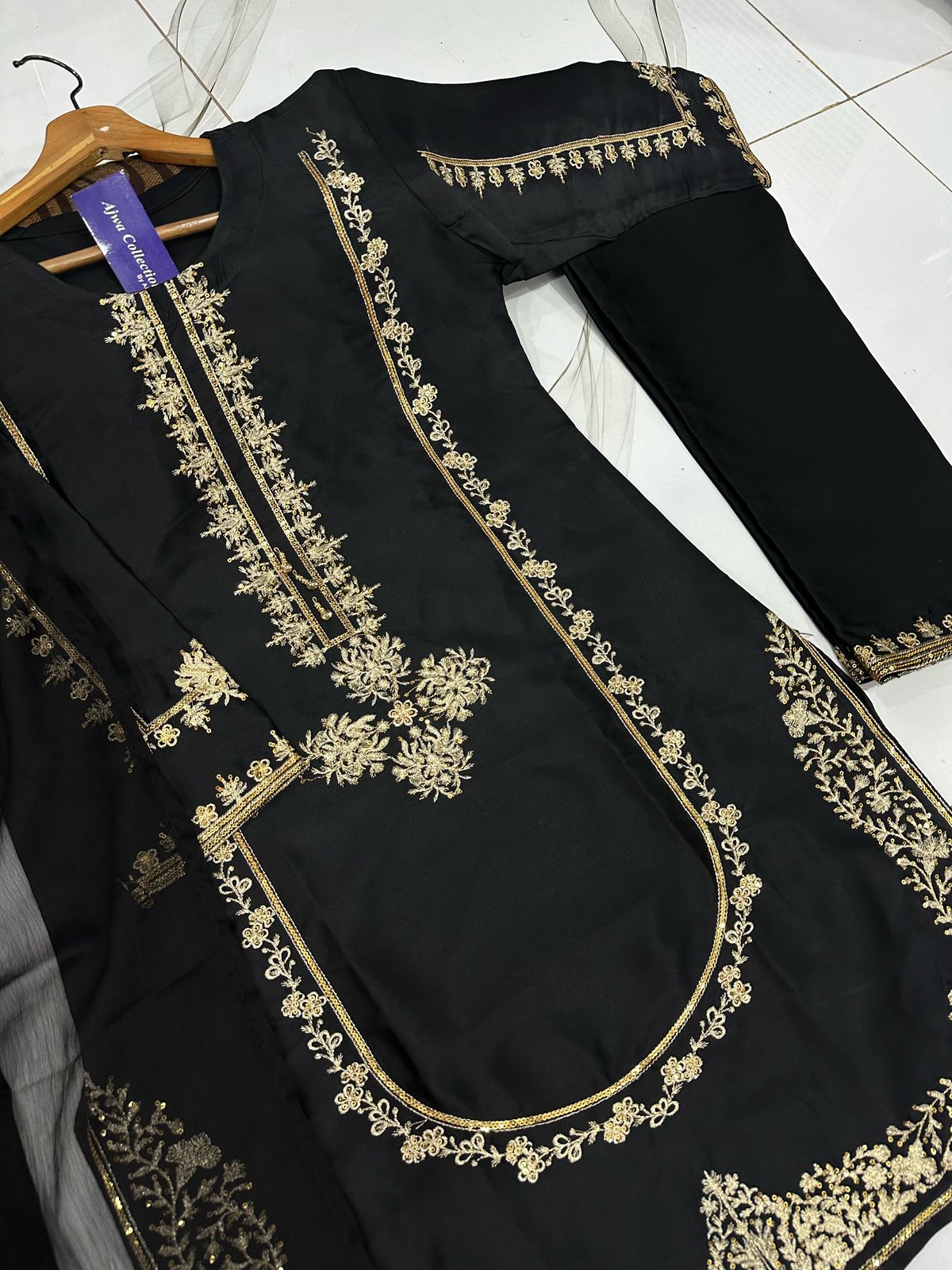shamose silk stitched suit Pakistan
