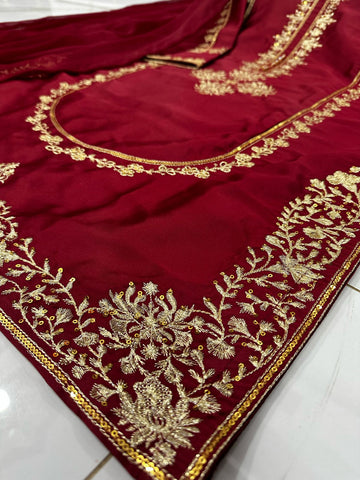 festive embroidered stitched suit