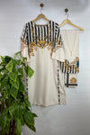 Shahi Lining Digital Printed Long Shirt with Printed Flapper 2PC