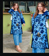 Front & Back Allover Digital Printed Handwork 3PC Cord Set with Flapper