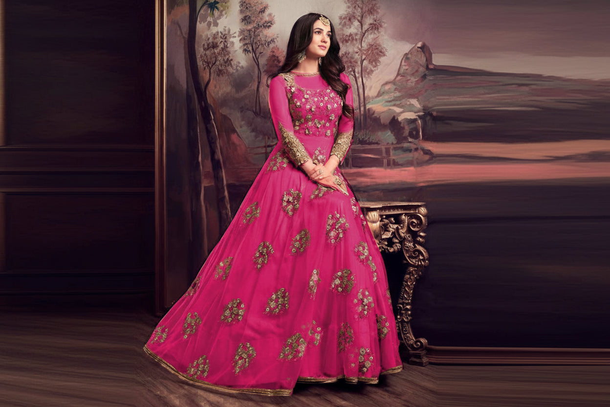 Heavy Front Embroidered Organza Maxi 2PC Stitched Suit with Trouser