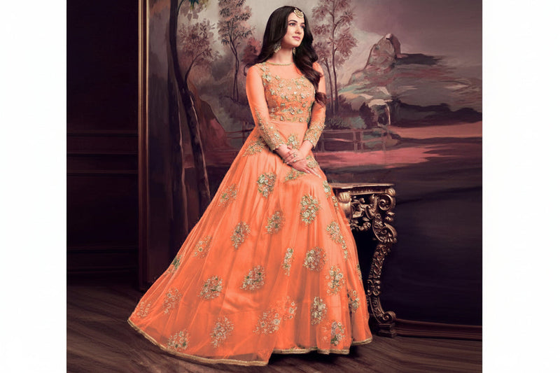 Heavy Front Embroidered Organza Maxi 2PC Stitched Suit with Trouser