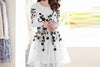 Flower Embroidered Organza Frock 2PC Stitched Suit with Inner & Trouser