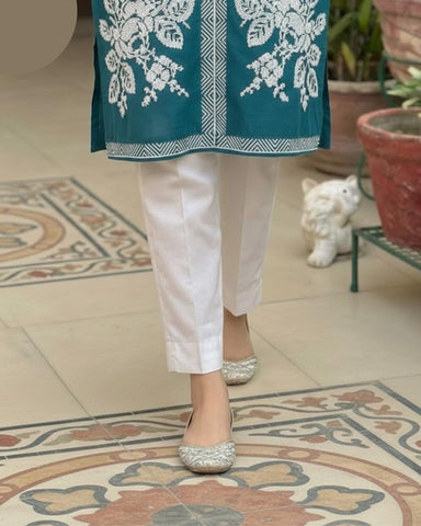 Medium & Large Cotton 2 Piece – New Embroidery Stitched Ladies Eid Suit