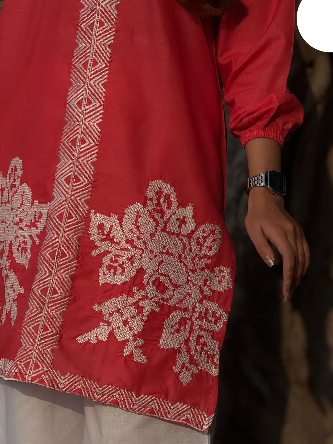 Medium & Large Cotton 2 Piece – New Embroidery Stitched Ladies Eid Suit