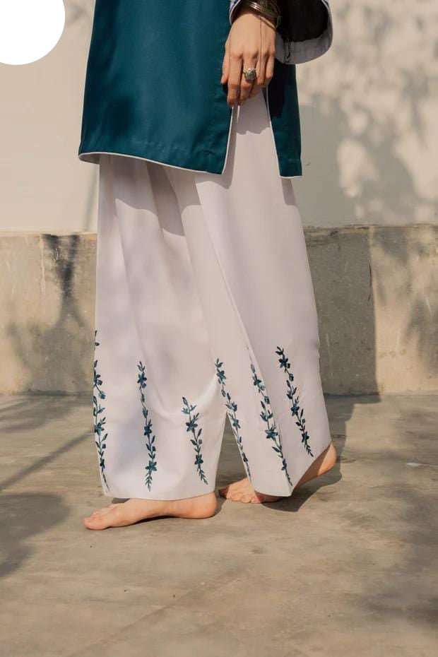 Medium & Large Azure Blossom Cotton 2 Piece – Stitched Ladies Eid 2K26 Suit