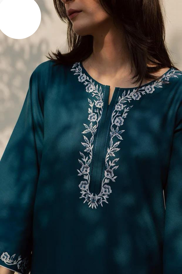 Medium & Large Azure Blossom Cotton 2 Piece – Stitched Ladies Eid 2K26 Suit