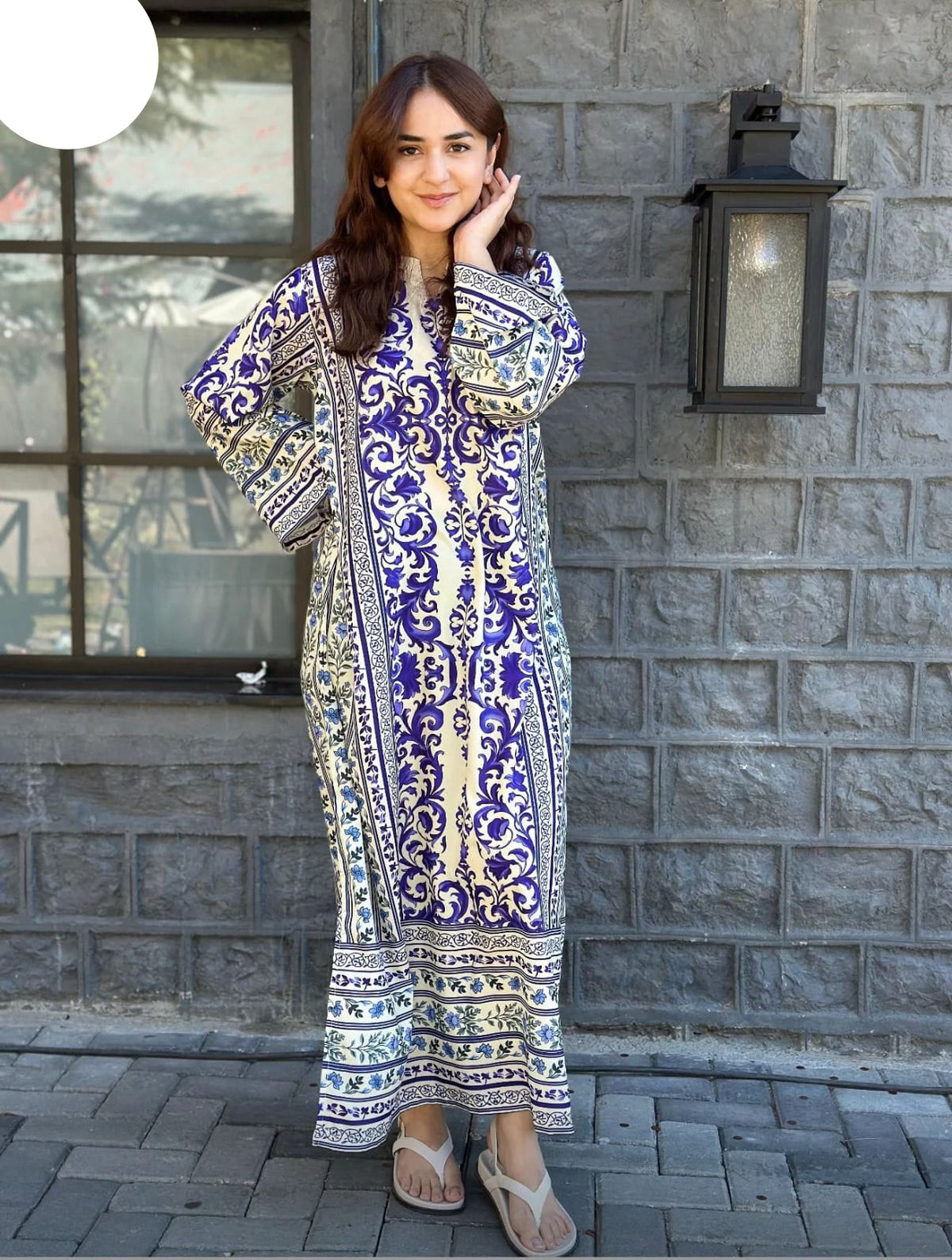 Long Printed Silk Crepe 2 Piece – Stitched Ladies Suit
