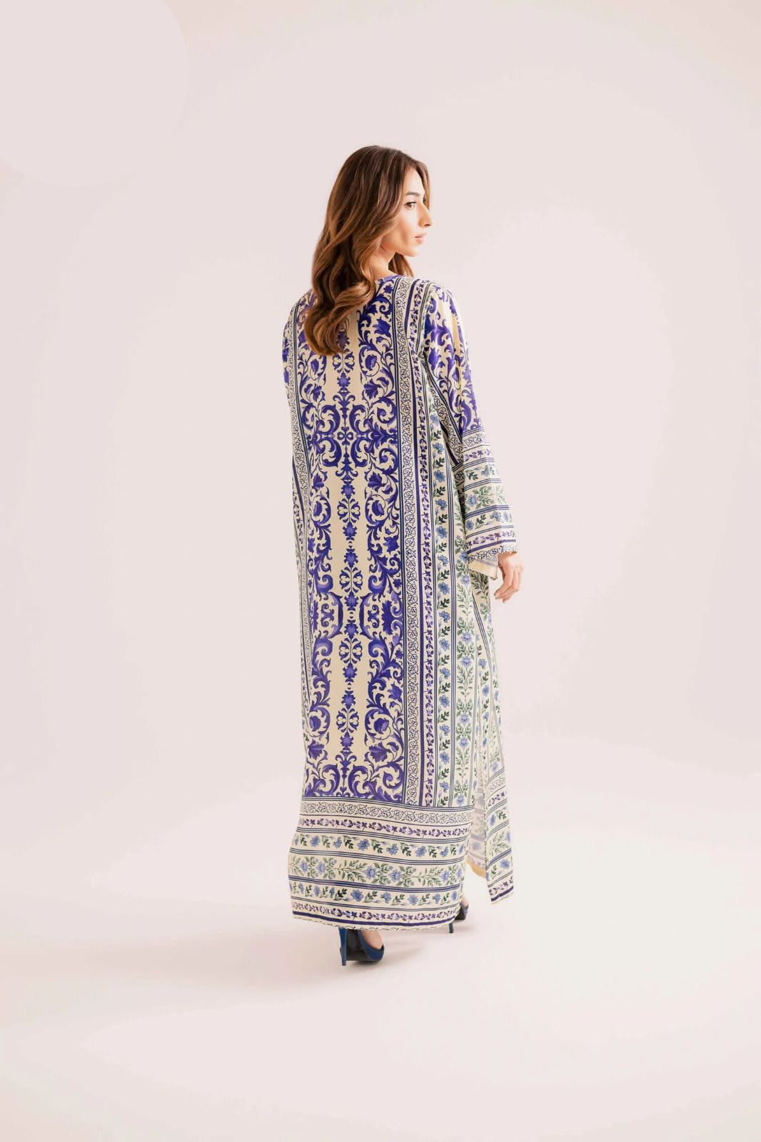 Long Printed Silk Crepe 2 Piece – Stitched Ladies Suit