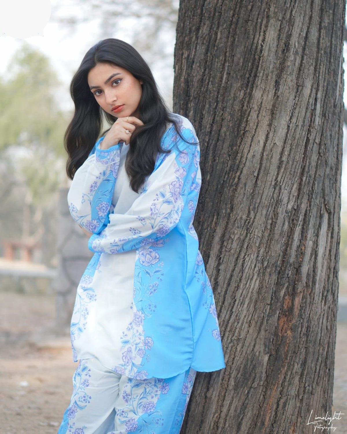 Large & XL Swiss Lawn Digital Floral Print 2 Piece – Stitched Ladies Summer Suit