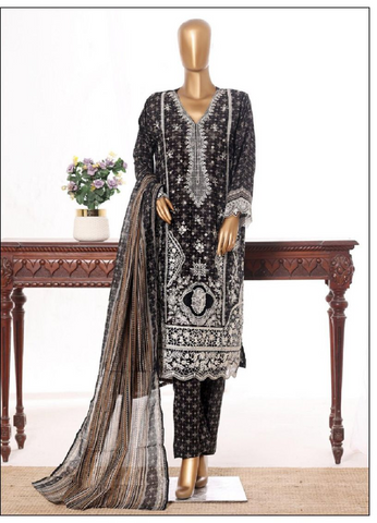 Premium Embroidered Lawn 3 Piece Women’s Suit – Elegant Summer Wear