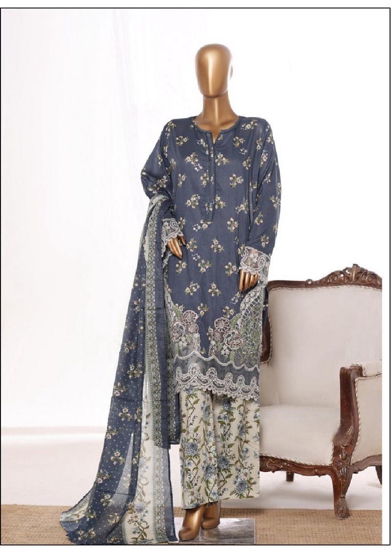 Premium Embroidered Lawn 3 Piece Women’s Suit – Elegant Summer Collection