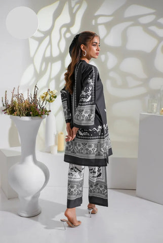 Medium Front & Back Printed Co-Ord Set 2 Piece – Premium Swiss Lawn