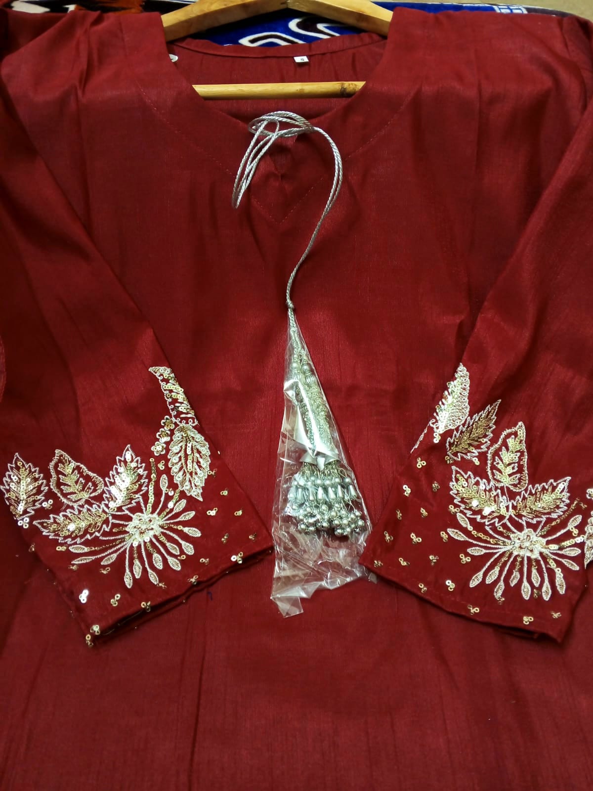 Organza Dupatta with Heavy Sequence Embroidery 2.5 Yards