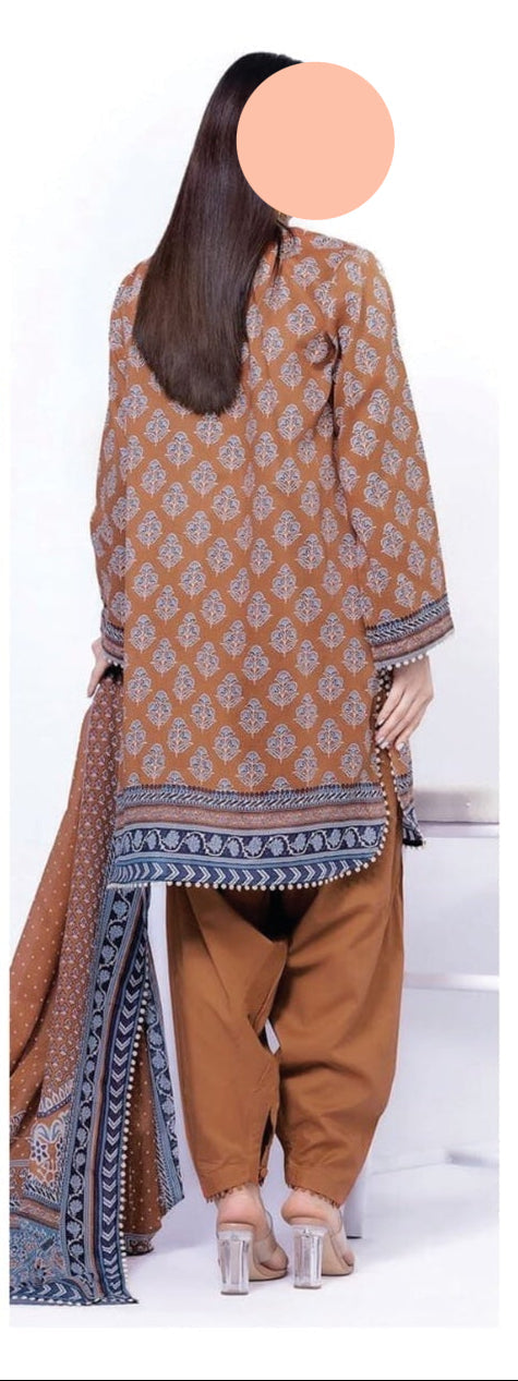 Khaadi 3 Piece Unstitched Attractive & Elegant Lawn Collection MODERN-COLLECTION