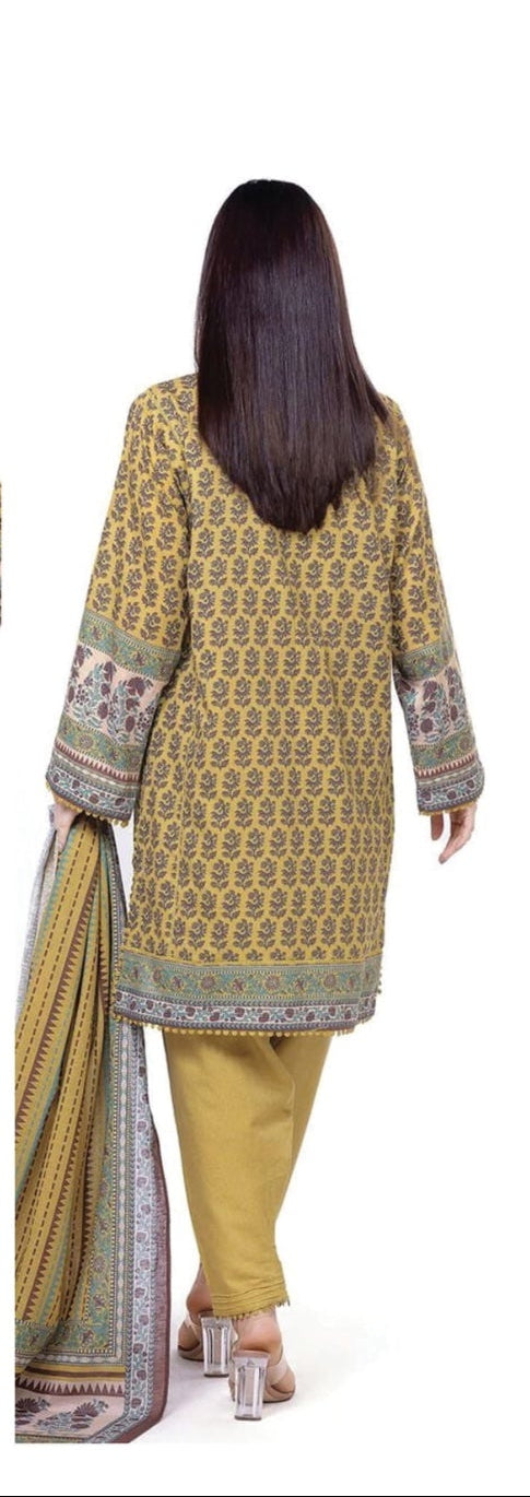 Khaadi 3 Piece Unstitched Attractive & Elegant Lawn Collection MODERN-COLLECTION