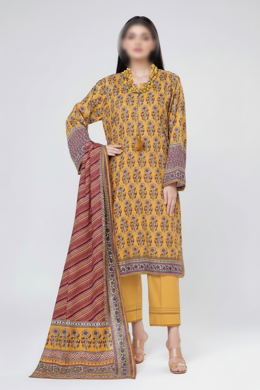 Khaadi 3 Piece Unstitched Attractive & Elegant Lawn Collection MODERN-COLLECTION