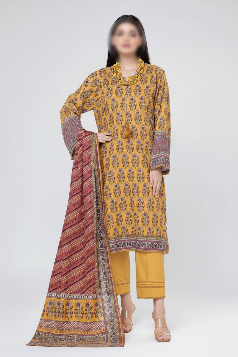 Khaadi 3 Piece Unstitched Attractive & Elegant Lawn Collection MODERN-COLLECTION