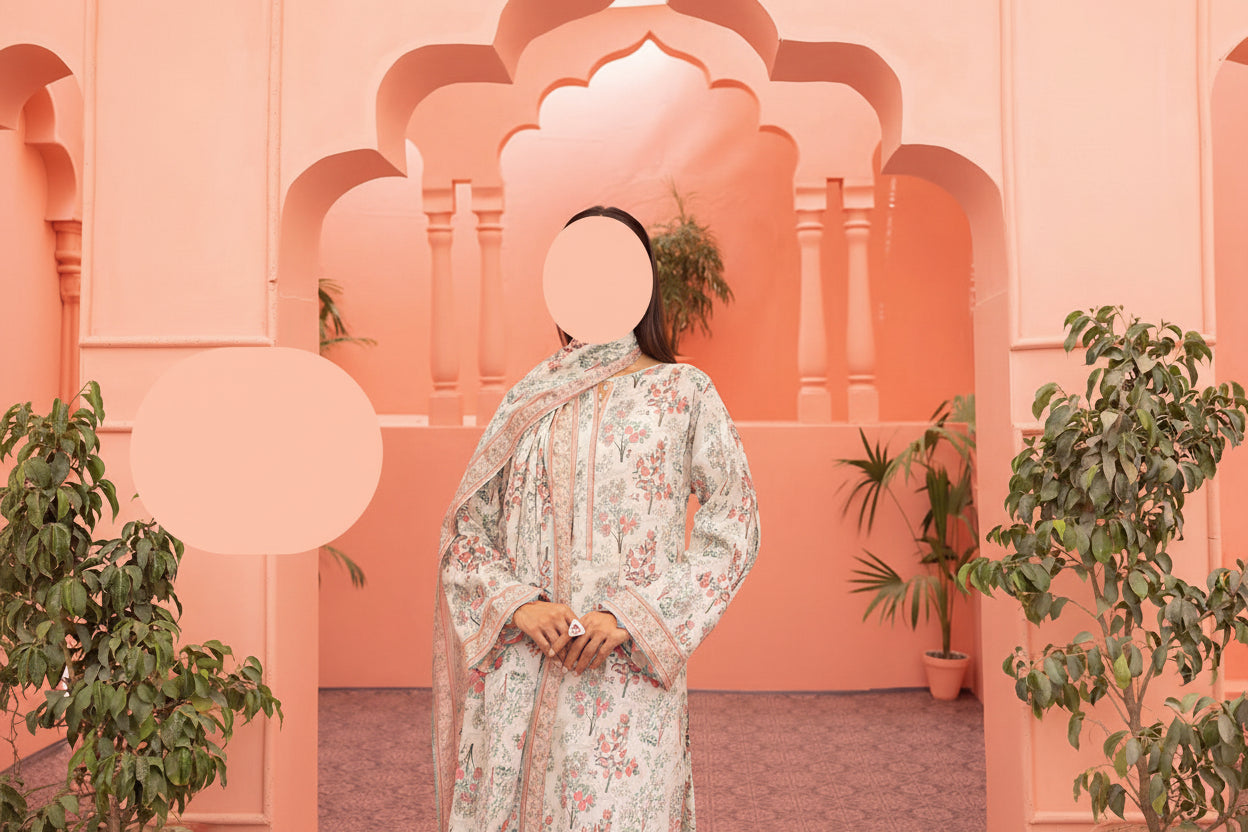 Lakhani 3 Piece Unstitched Attractive & Elegant Collection MODERN-COLLECTION