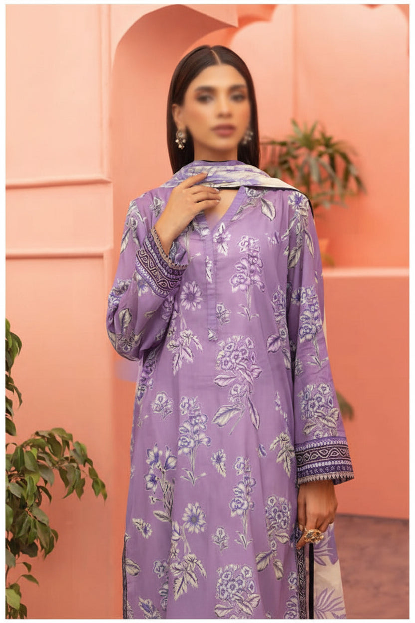 Lakhani 3 Piece Unstitched Attractive & Elegant Collection MODERN-COLLECTION