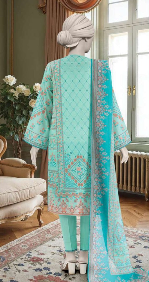 3 Piece Designer Lawn Ensemble By MTJ ✨ MODERN-COLLECTION