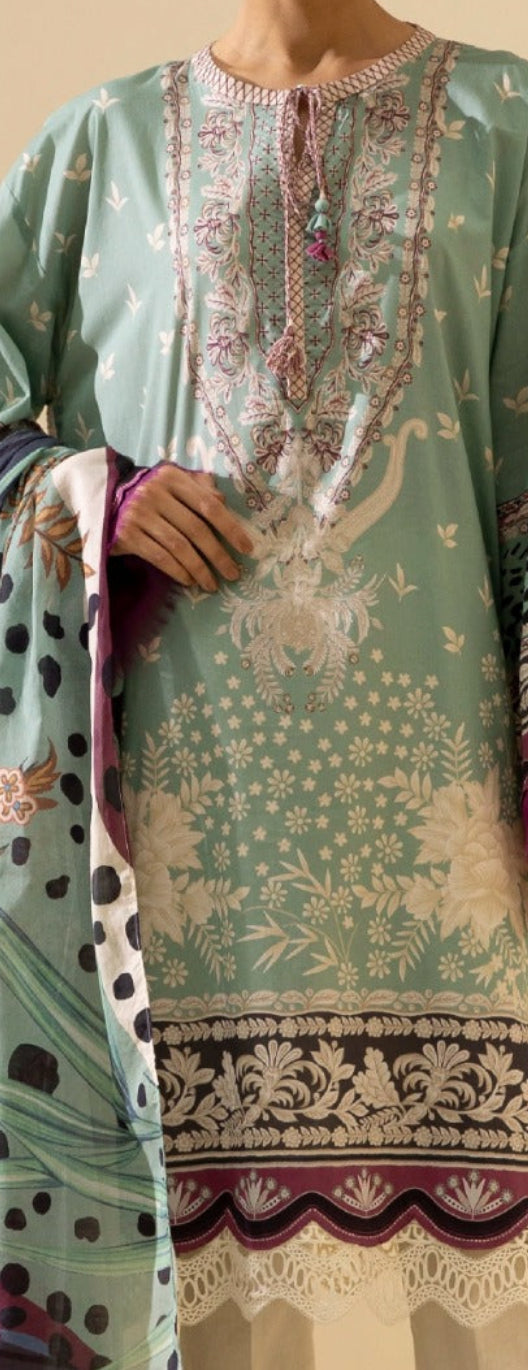 Dyed Cambric Trouser – Sapphire 3 Piece Set