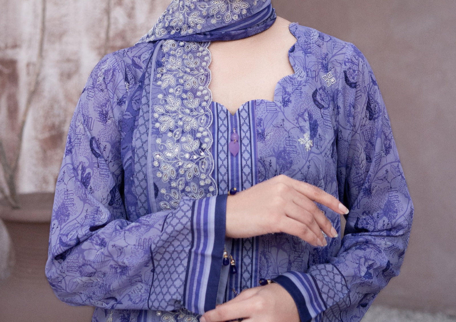 MEHAK 3-Piece Unstitched Lawn Suit – Embroidered Cutwork Collection – Luxury Lawn – Digital Heavy Embroidery Front, Cutwork Daman & Dupatta – Women’s Fashion Pakistan
