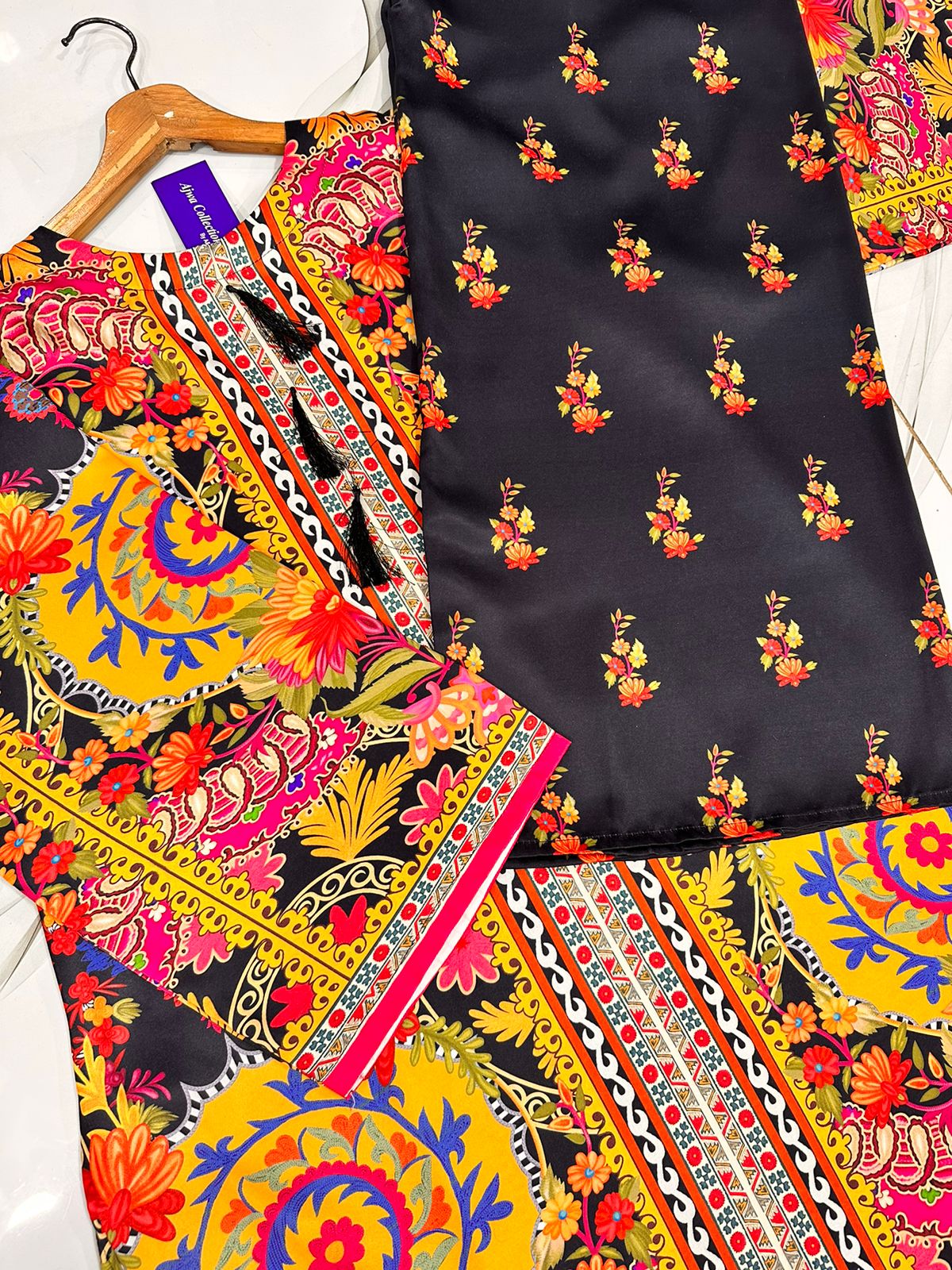 printed silk flapper suit