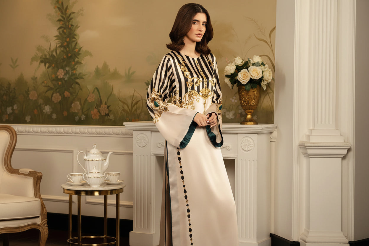 Shahi Lining Digital Printed Long Shirt with Printed Flapper 2PC