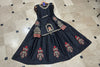 Allover handwork Shamose silk koti maxi 2 piece set with nug stone heavy embroidery front and back formal wear