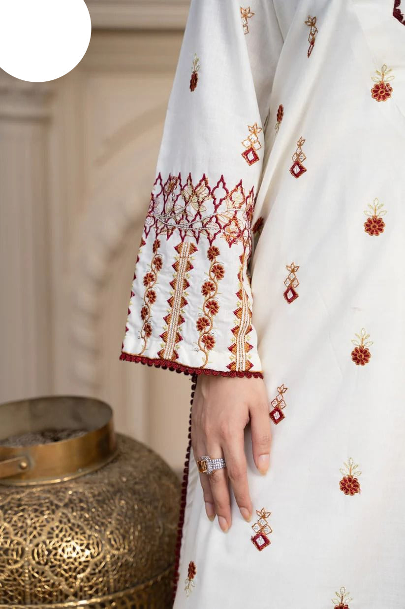 Medium & Large Embroidered 3 Piece – Stitched Ladies Eid 2K26 Suit