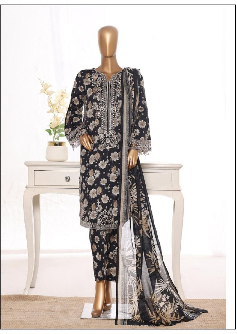Premium Embroidered Lawn 3 Piece Women’s Suit – Elegant Summer Collection