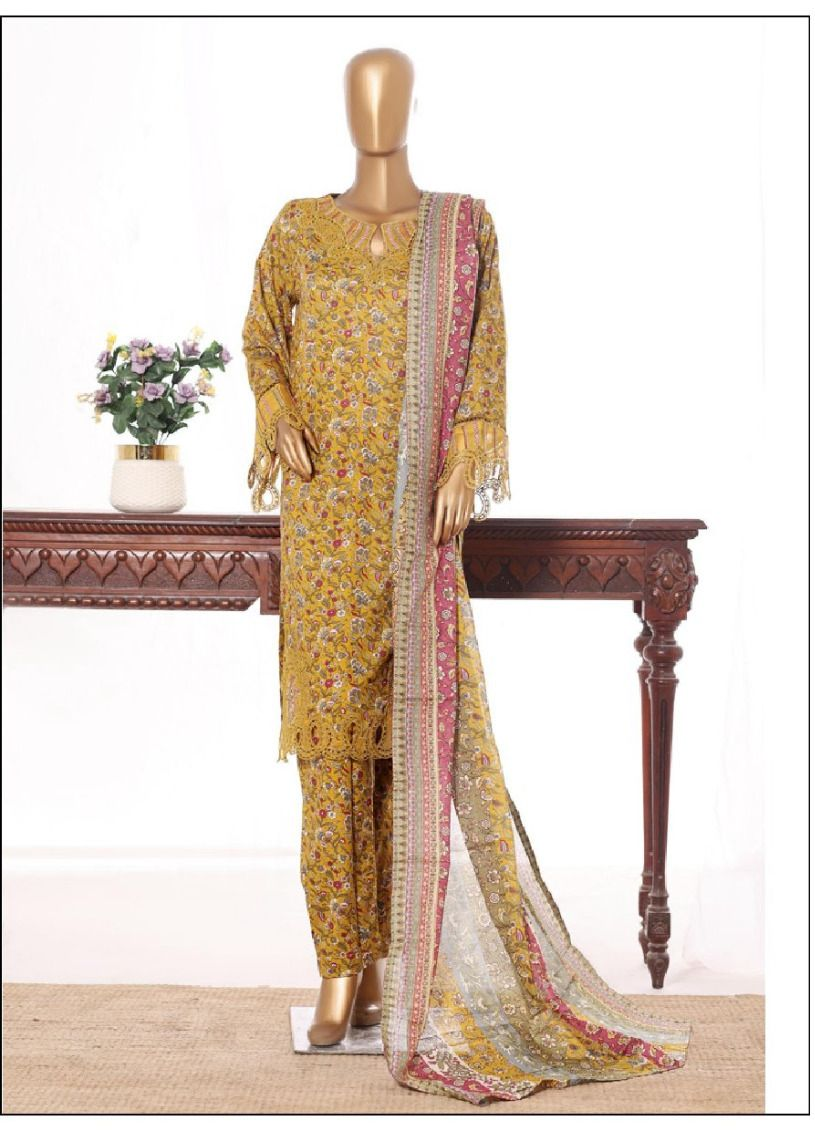 Premium Embroidered Lawn 2 Piece Stitched Suit for Women – Elegant Summer Wear