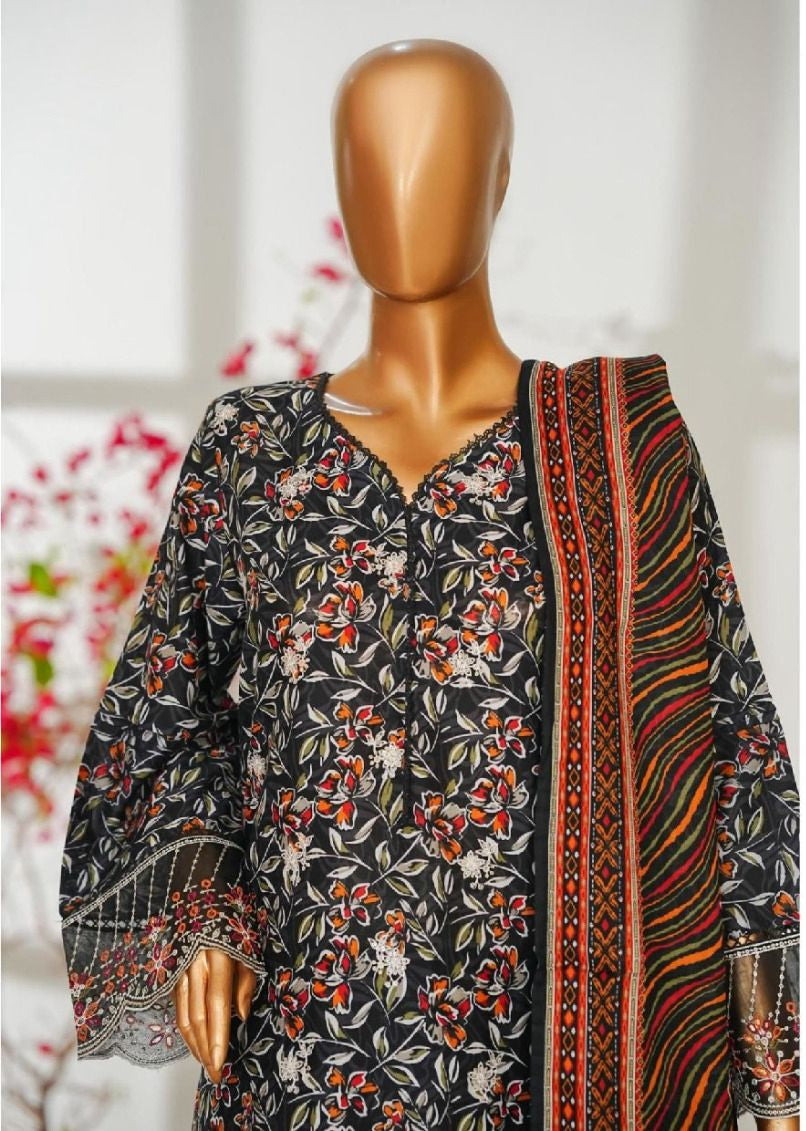 Premium Embroidered Lawn 3 Piece Women’s Suit – Elegant Summer Wear