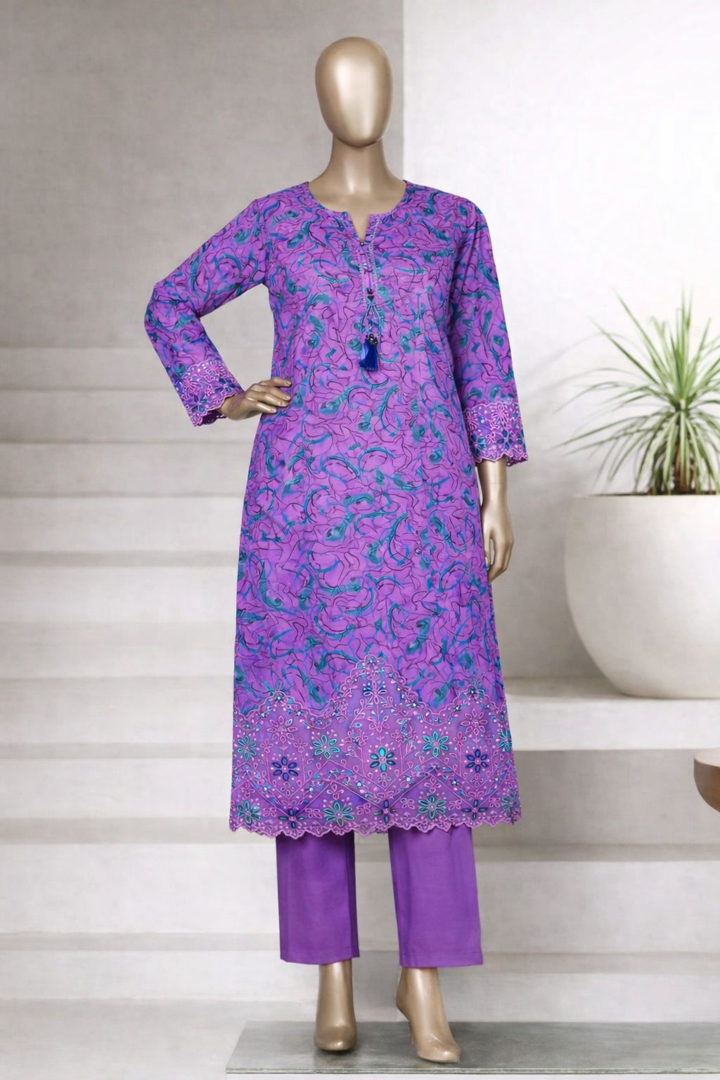 Chic Embroidered Lawn 2 Piece Stitched Women’s Suit – Premium Seasonal Edit