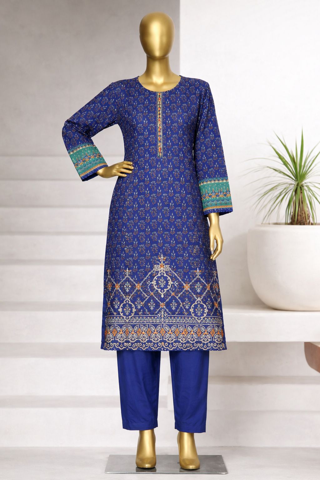 Premium Embroidered Lawn 2 Piece Stitched Ladies Suit – Elegant Summer Collection