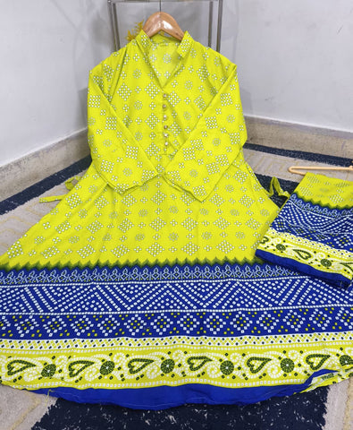 Standard Polo Cotton 2 Piece – Stitched Frock with Trouser