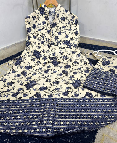 Standard Polo Cotton 2 Piece – Stitched Frock with Trouser