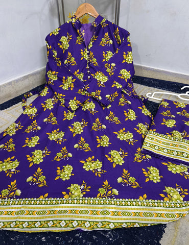Standard Polo Cotton 2 Piece – Stitched Frock with Trouser