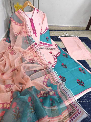 Standard Long Baggy Digital Printed Co-Ord 3 Piece – Swiss Lawn