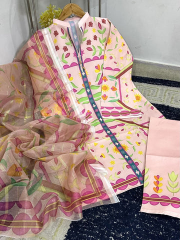 Standard Bloom Digital Printed Co-Ord 3 Piece – Swiss Lawn with Monar Dupatta