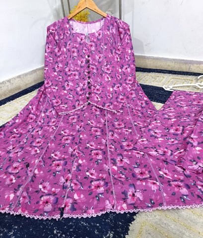 Standard Premium Digital Printed Pure Lawn Kali Frock 2 Piece – 2K26