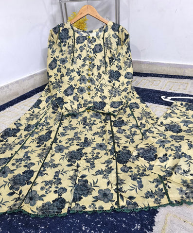 Standard Premium Digital Printed Pure Lawn Kali Frock 2 Piece – 2K26