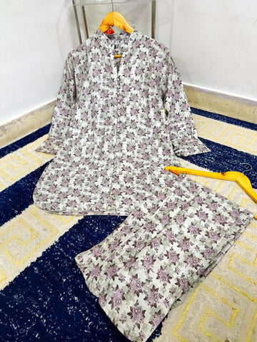 Small / Medium / Large Digital Printed Lawn Co-Ord 2 Piece – Premium Pure Lawn