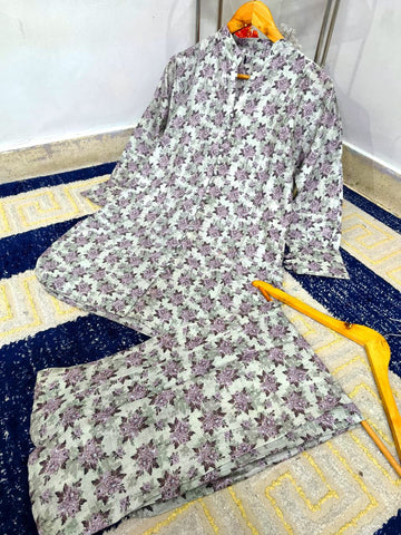 Small / Medium / Large Digital Printed Lawn Co-Ord 2 Piece – Premium Pure Lawn